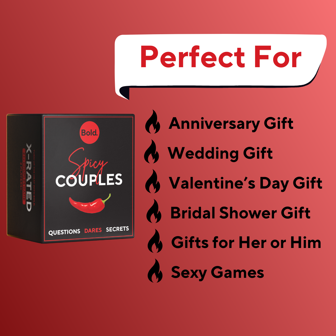 Spicy Couples - Naughty Fun Couples Game for Date Night: 150 Spicy Dares, Secrets, and Questions